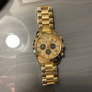 Gold Tone Michael Kors Pave Face Watch
